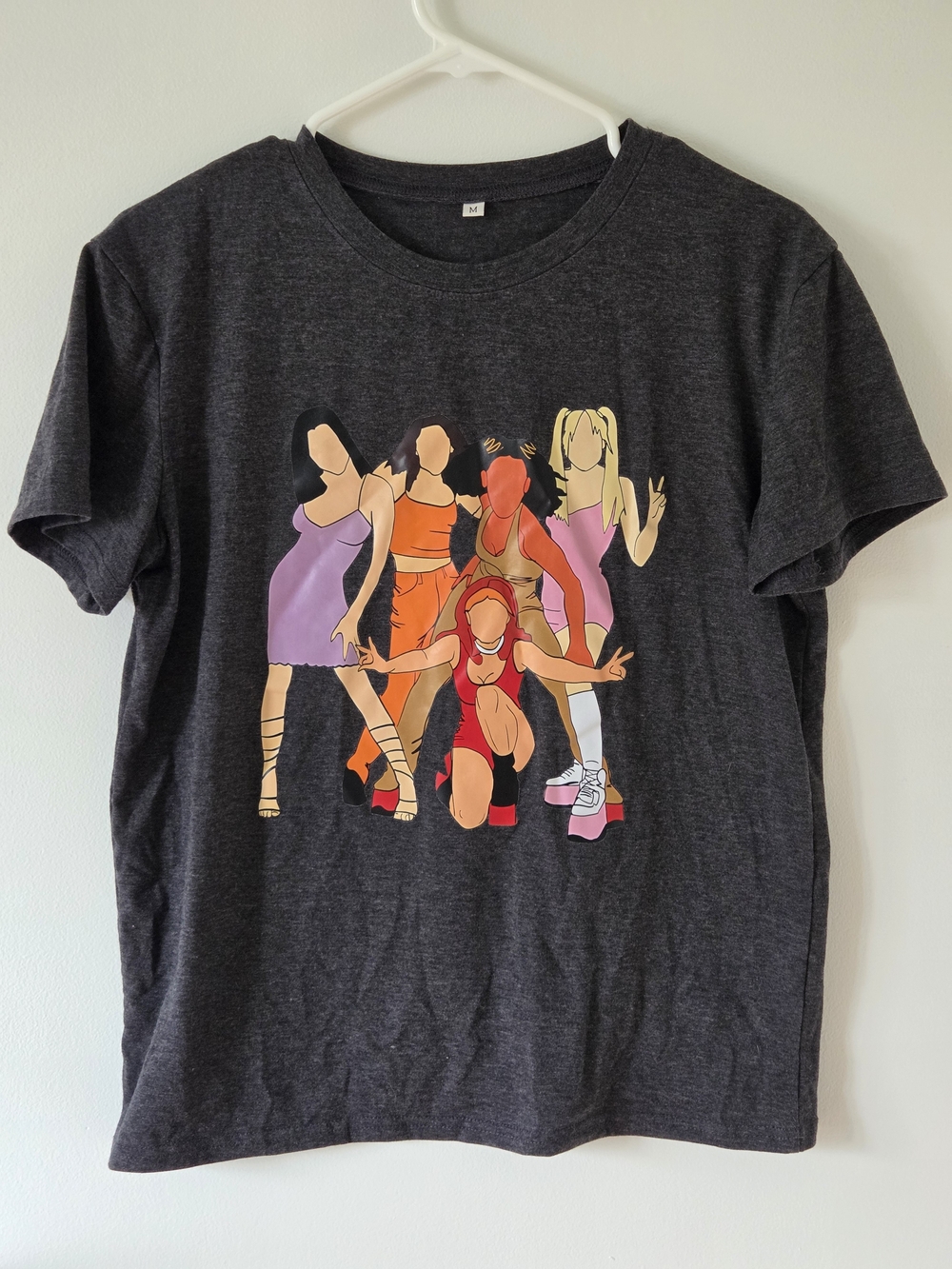 2/20$ Spice Girls Graphic Tee Charcoal Grey 90s Girl Band T-Shirt Medium M